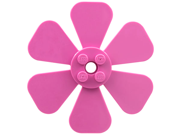 Propeller 6 Blade Fan 8 x 8 in Dark Pink