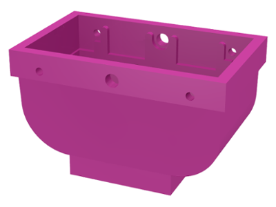 Belville, Equipment, Basket 2 x 4 x 2 without Handle in Dark Pink