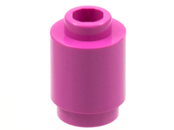 Brick Round 1 x 1 Open Stud in Dark Pink