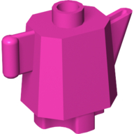 Duplo Teapot / Coffeepot, Indented Base in Dark Pink