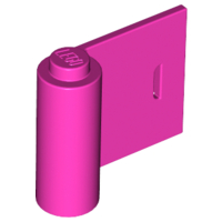 Door 1 x 3 x 2 Right in Dark Pink
