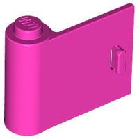 Door 1 x 3 x 2 Left in Dark Pink