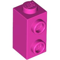 Brick Special 1 x 1 x 1 2/3 with Studs on 1 Side in Dark Pink