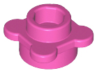 Plant, Flower, Plate Round 1 x 1 with 4 Petals in Dark Pink