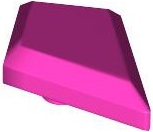Tile Special 1 x 2 Diamond Plain in Dark Pink