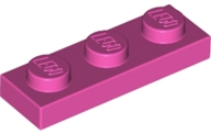 Plate 1 x 3 in Dark Pink