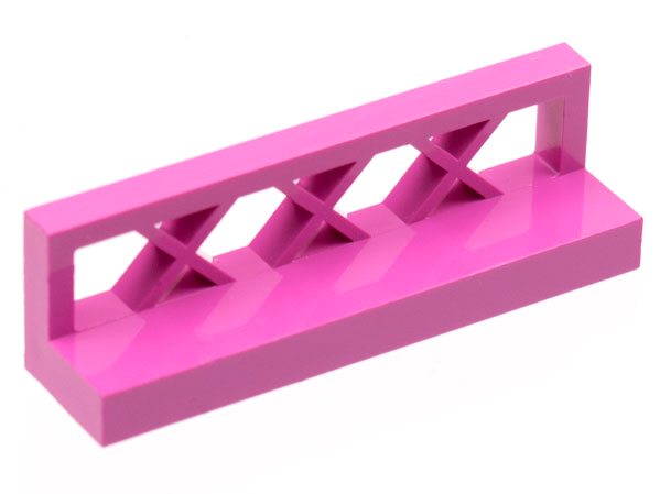 Fence Lattice 1 x 4 x 1 in Dark Pink