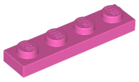 Plate 1 x 4 in Dark Pink