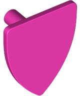Shield Triangular in Dark Pink