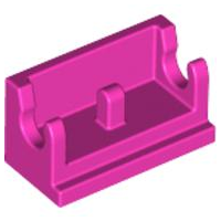 Hinge Brick 1 x 2 Base in Dark Pink