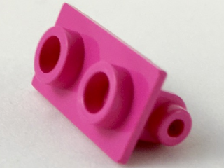 Hinge Brick 1 x 2 Top Plate Thin in Dark Pink