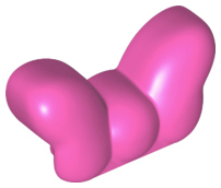 Duplo Brick Special 1 x 2 Bow in Dark Pink