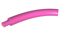 Animal Body Part / Plant, Tail / Neck / Branch / Trunk, Middle Section with Pin, Round Pin Hole in Dark Pink