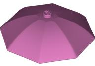 Equipment Umbrella Top with No Bottom Flaps, 6 x 6 with Top Stud in Dark Pink