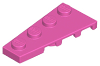 Wedge Plate 4 x 2 Left in Dark Pink
