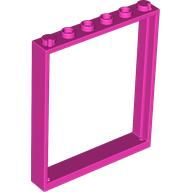 Door Frame 1 x 6 x 6 in Dark Pink
