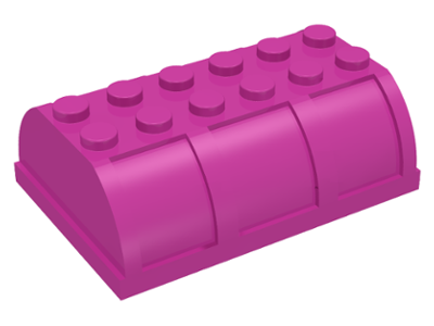 Trunk / Chest Lid 4 x 6 x 1 2/3 in Dark Pink