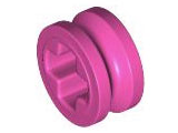 Technic Bush 1/2 Smooth with Axle Hole Semi-Reduced in Dark Pink