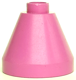 Duplo Cone 2 x 2 x 1 2/3 in Dark Pink
