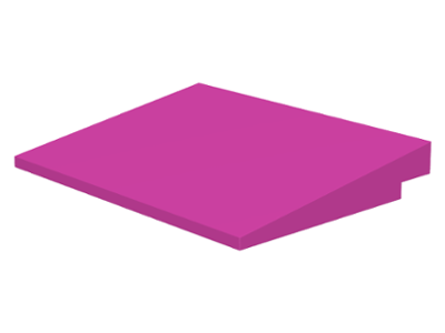 Brick Sloped 10° 6 x 8 in Dark Pink