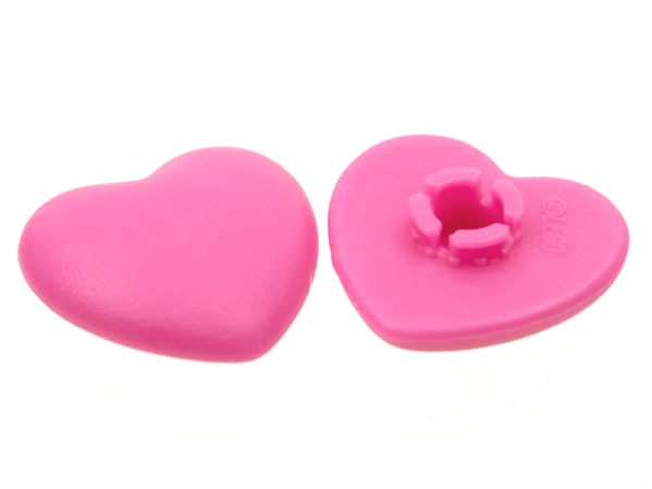 Clikits Icon, Heart 2 x 2 Large with Pin in Dark Pink