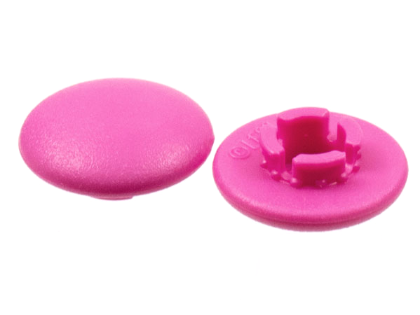 Clikits Icon, Round 2 x 2 Small Thin with Pin in Dark Pink