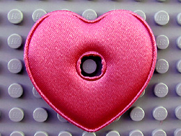 Clikits Icon Accent, Heart, Puffy 5 x 5 in Dark Pink