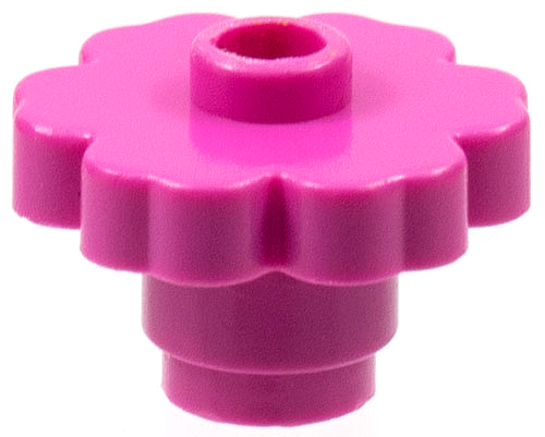 Plant, Flower 2 x 2 - Round [Open Stud] in Dark Pink