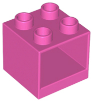 Duplo Cabinet 2 x 2 x 1.5 in Dark Pink
