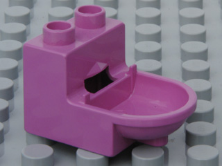 Duplo Toilet (without Rim) in Dark Pink