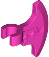 Weapon Axe Head, Clip-on (Viking) [Thick Clip] in Dark Pink