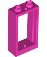 Window 1 x 2 x 3 Flat Front in Dark Pink