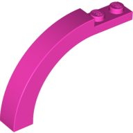 Brick Arch 1 x 6 x 3 1/3 Curved Top in Dark Pink