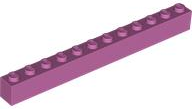 Brick 1 x 12 in Dark Pink