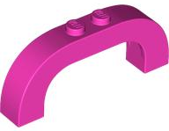 Brick Arch 1 x 6 x 2 Curved Top in Dark Pink