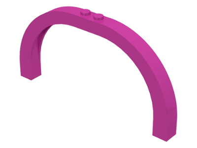 Brick Arch 1 x 12 x 5 Curved Top in Dark Pink