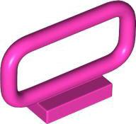 Bar 1 x 4 x 2 in Dark Pink