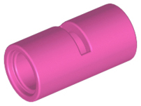 Technic Pin Connector Round [Slotted] in Dark Pink