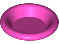 Equipment Dish / Plate / Bowl 3 x 3 [Plain] in Dark Pink