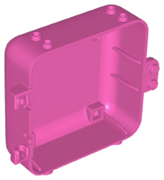 Pod, Square 3 x 8 x 6 2/3 [Female] in Dark Pink