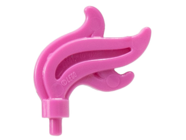 Flame / Headwear Accessory Plume / Feather, Triple Point in Dark Pink