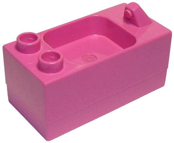 Duplo Sink in Dark Pink