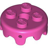 Plate Special Round 2 x 2 with Melting Drops/Icing on Sides in Dark Pink