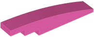 Brick Curved 1 x 6 in Dark Pink