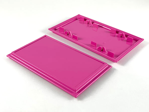 Scala, Building, Wall, Panel 6 x 10 in Dark Pink