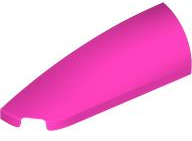 Brick Round, Curved Double 1 x 4 with Stud Notch Left in Dark Pink