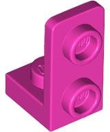Bracket 1 x 1 - 1 x 2 Inverted in Dark Pink