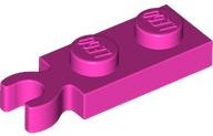 Plate Special 1 x 2 with Clip Vertical on End in Dark Pink