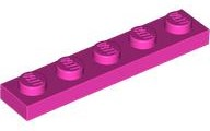Plate 1 x 5 in Dark Pink