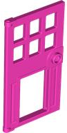 Door 1 x 4 x 6 with Pet Door in Dark Pink